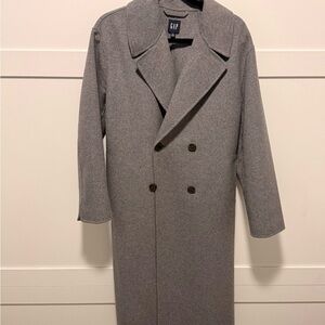 GAP women’s Gray oversized wool blend coat